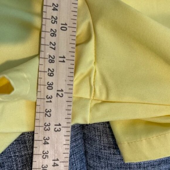 Vintage Anchor Club Yellow Shorts Elastic Waist Flat Front Pockets Size Small - Picture 6 of 9